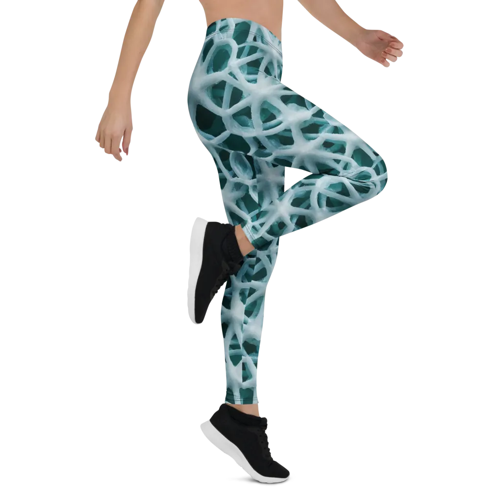 Arctic Coral on Leggings — Right
