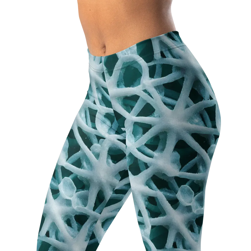 Arctic Coral on Leggings — Left Front