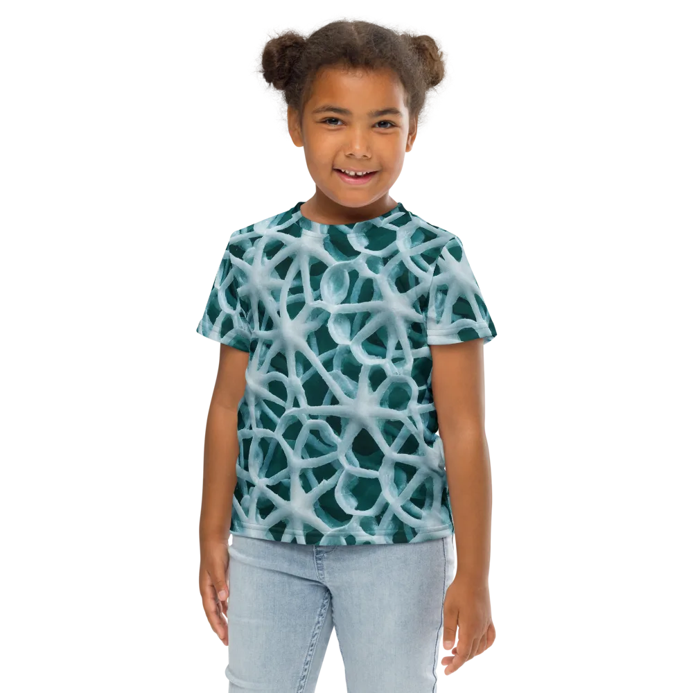 Arctic Coral on Kids Crew Neck T-Shirt — Front