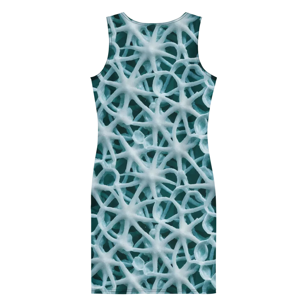 Arctic Coral on Bodycon Dress — Back