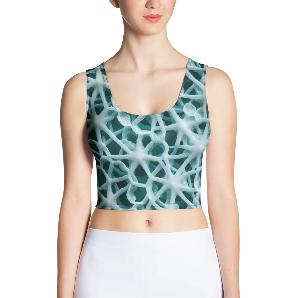 Arctic Coral on Crop Top — Front