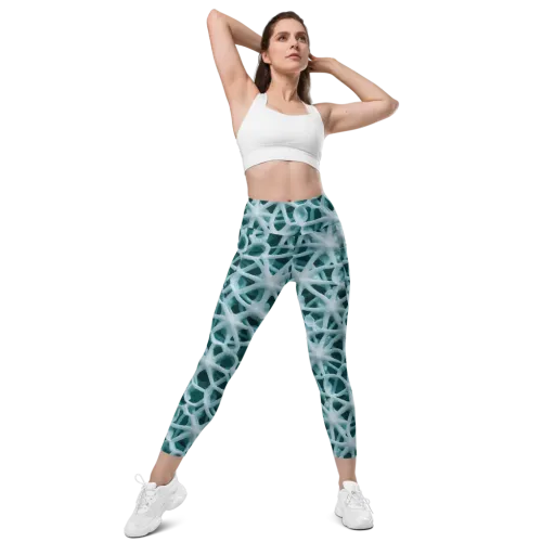 Arctic Coral on a Leggings with Pockets