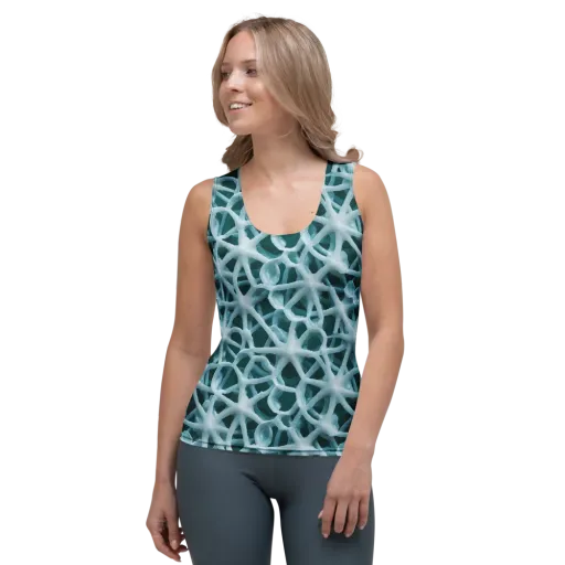 Arctic Coral on a Women's Tank Top