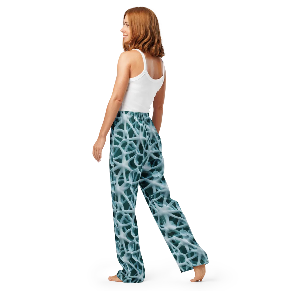 Arctic Coral on Women's Pajama Pants — Back