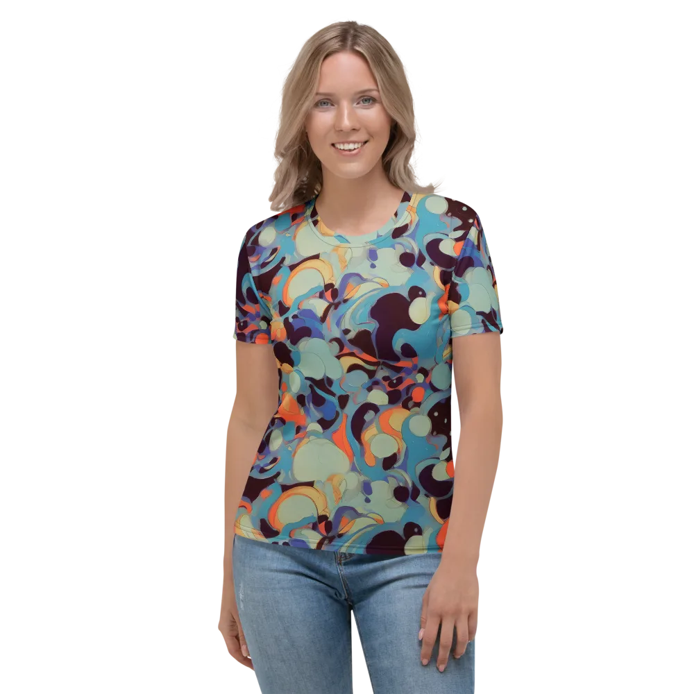 Coral Undertow on Women's Crew Neck T-Shirt — Front
