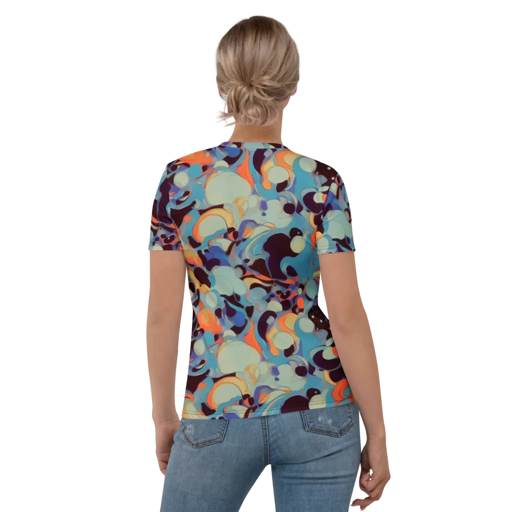 Coral Undertow on Women's Crew Neck T-Shirt — Back