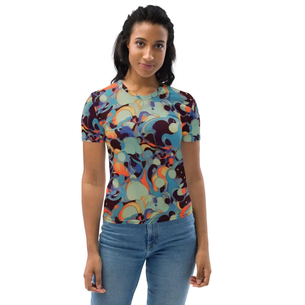 Coral Undertow on Women's Crew Neck T-Shirt — Front