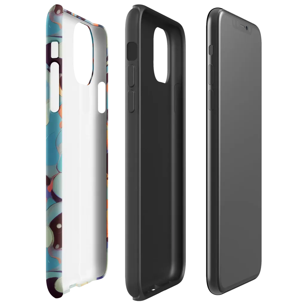 Coral Undertow on Tough Case for iPhone® — Right