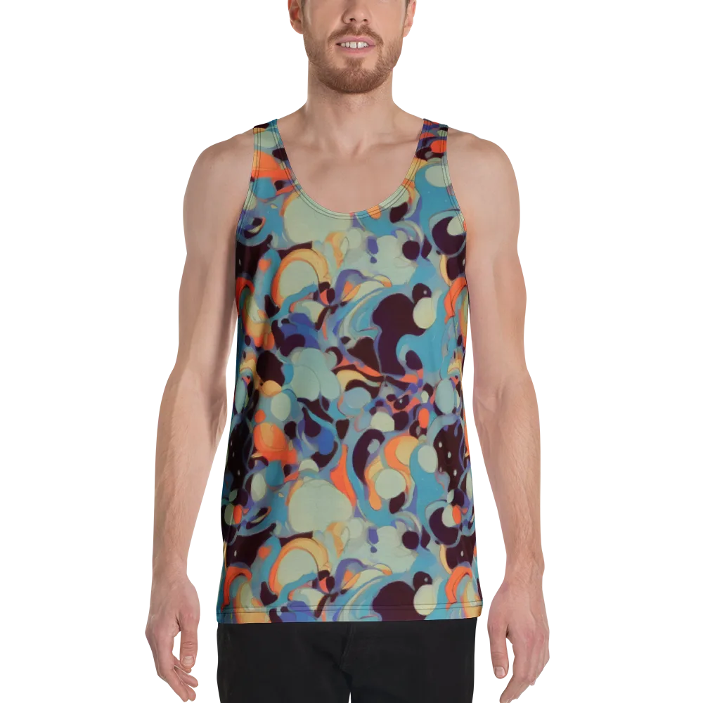 Coral Undertow on Men's Tank Top — Front