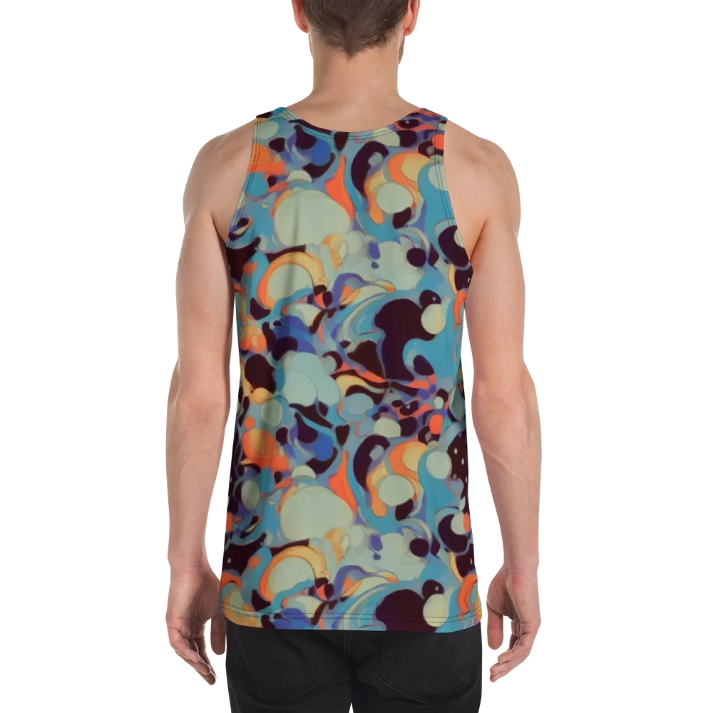 Coral Undertow on Men's Tank Top — Back