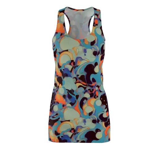 Coral Undertow on a Racerback Dress