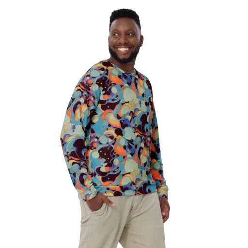 Coral Undertow on a Sweatshirt