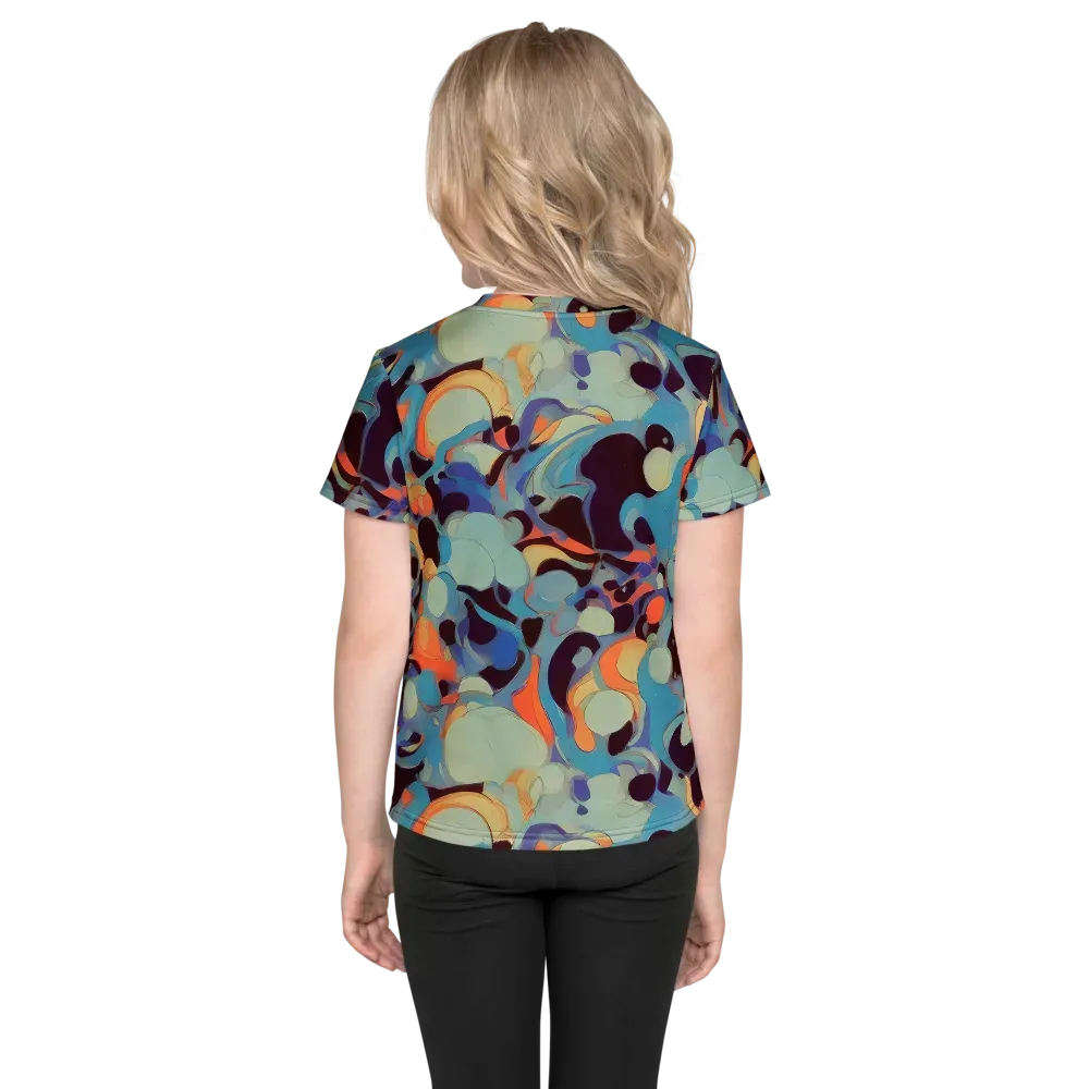 Coral Undertow on Kids Crew Neck T-Shirt — Back