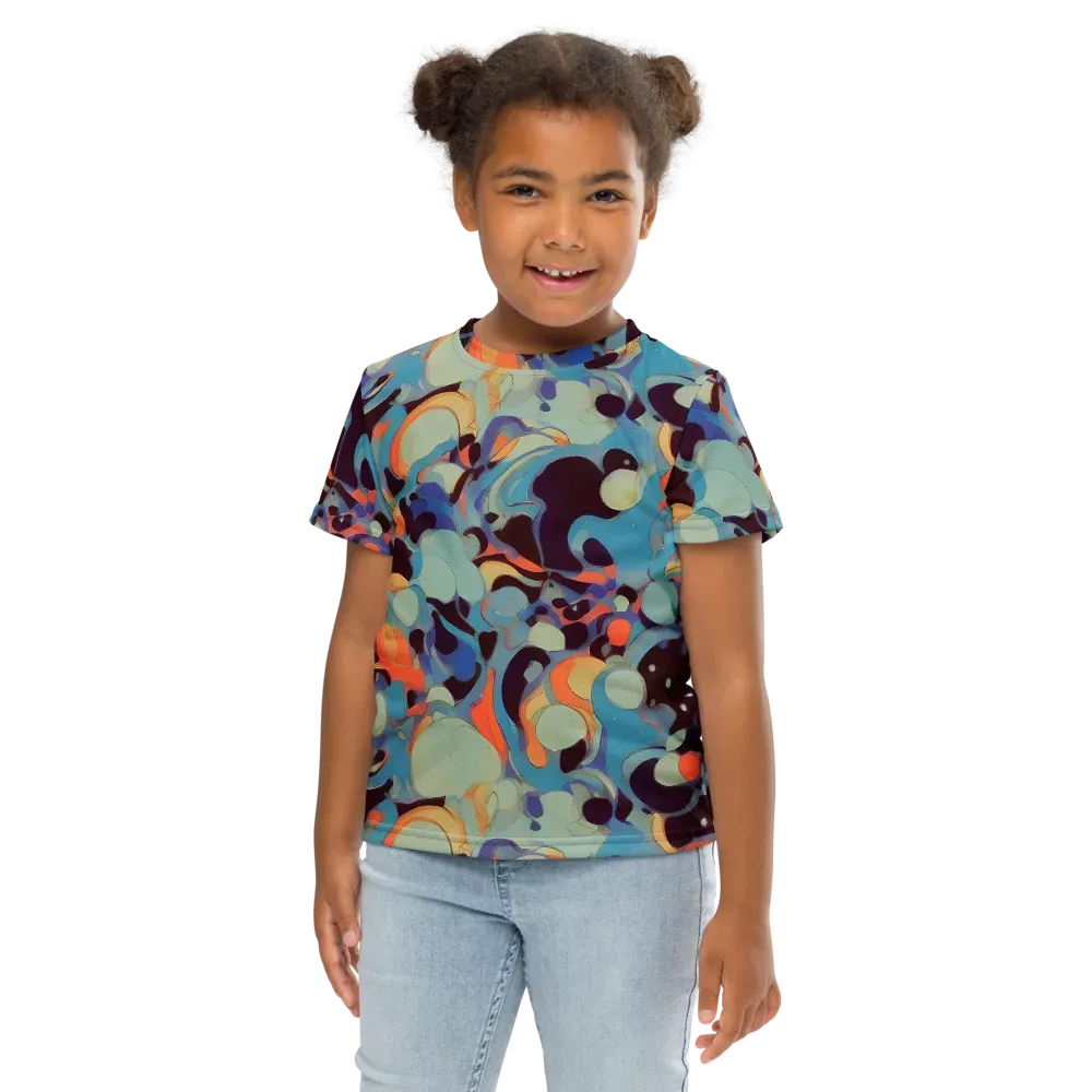 Coral Undertow on Kids Crew Neck T-Shirt — Front