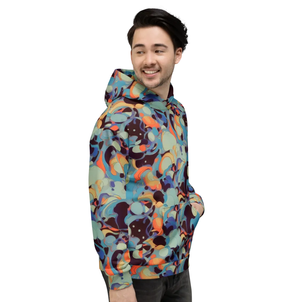 Coral Undertow on Hoodie — Right