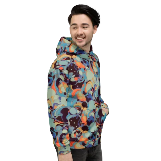 Coral Undertow on a Hoodie