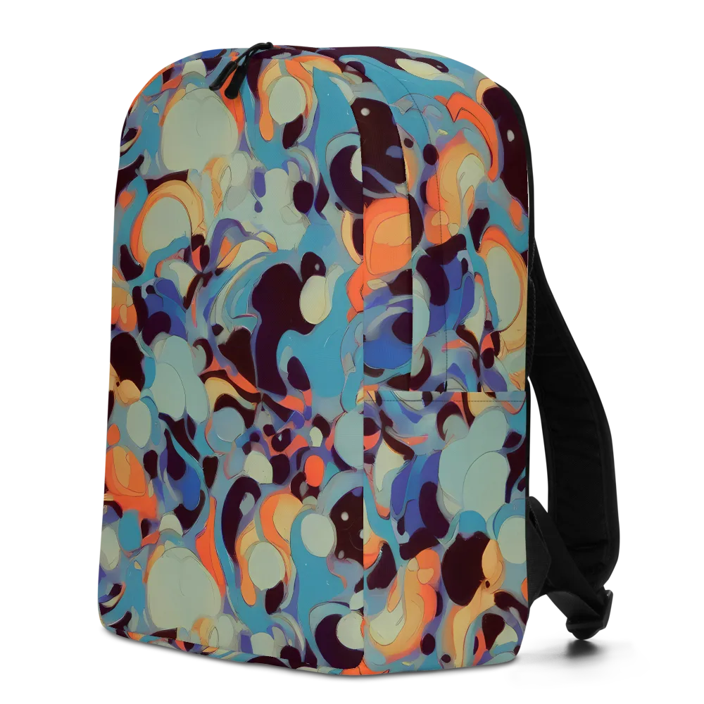 Coral Undertow on Minimalist Backpack — Left