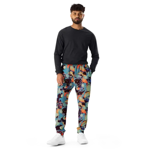 Coral Undertow on a Men's Joggers