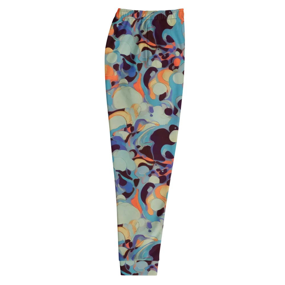 Coral Undertow on Men's Joggers — Right