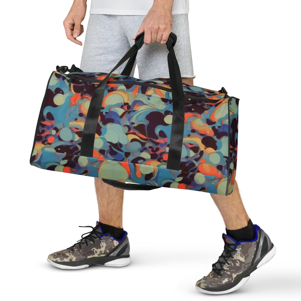 Coral Undertow on Duffle Bag — Front