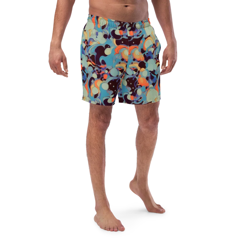Coral Undertow on Swim Trunks — Front
