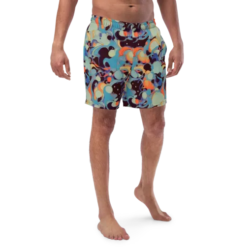 Coral Undertow on a Swim Trunks