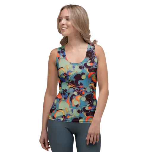 Coral Undertow on a Women's Tank Top