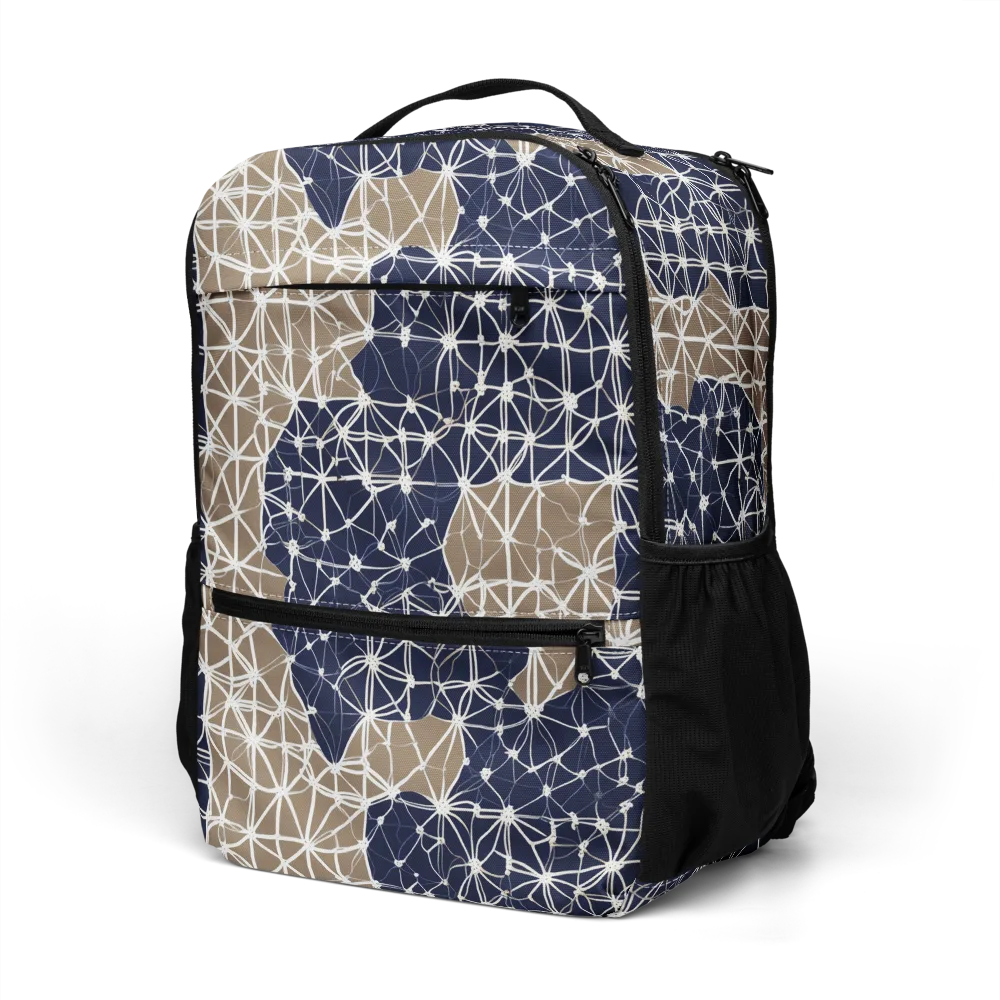 Ivory Interlace on Utility Backpack — Left Front