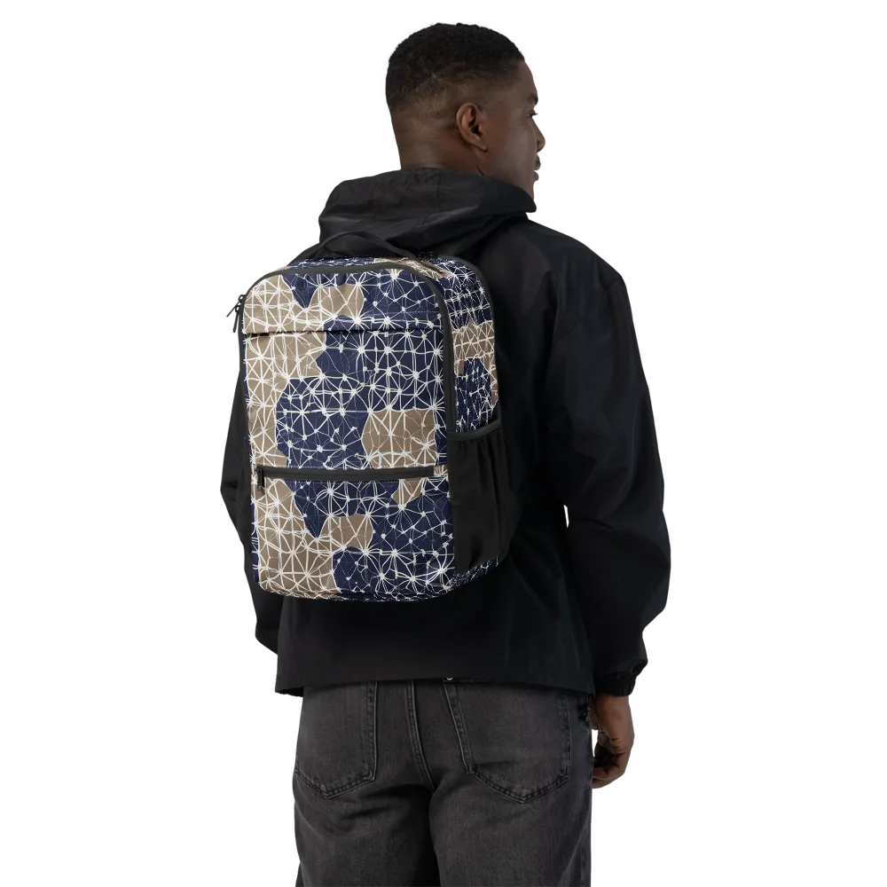 Ivory Interlace on Utility Backpack — Back