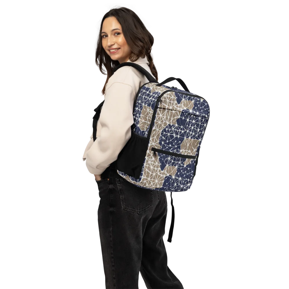 Ivory Interlace on Utility Backpack — Back