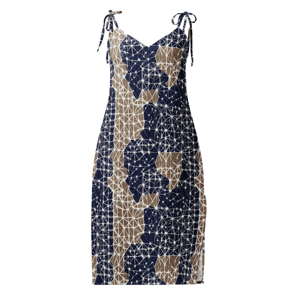 Ivory Interlace on Slip Dress — Front