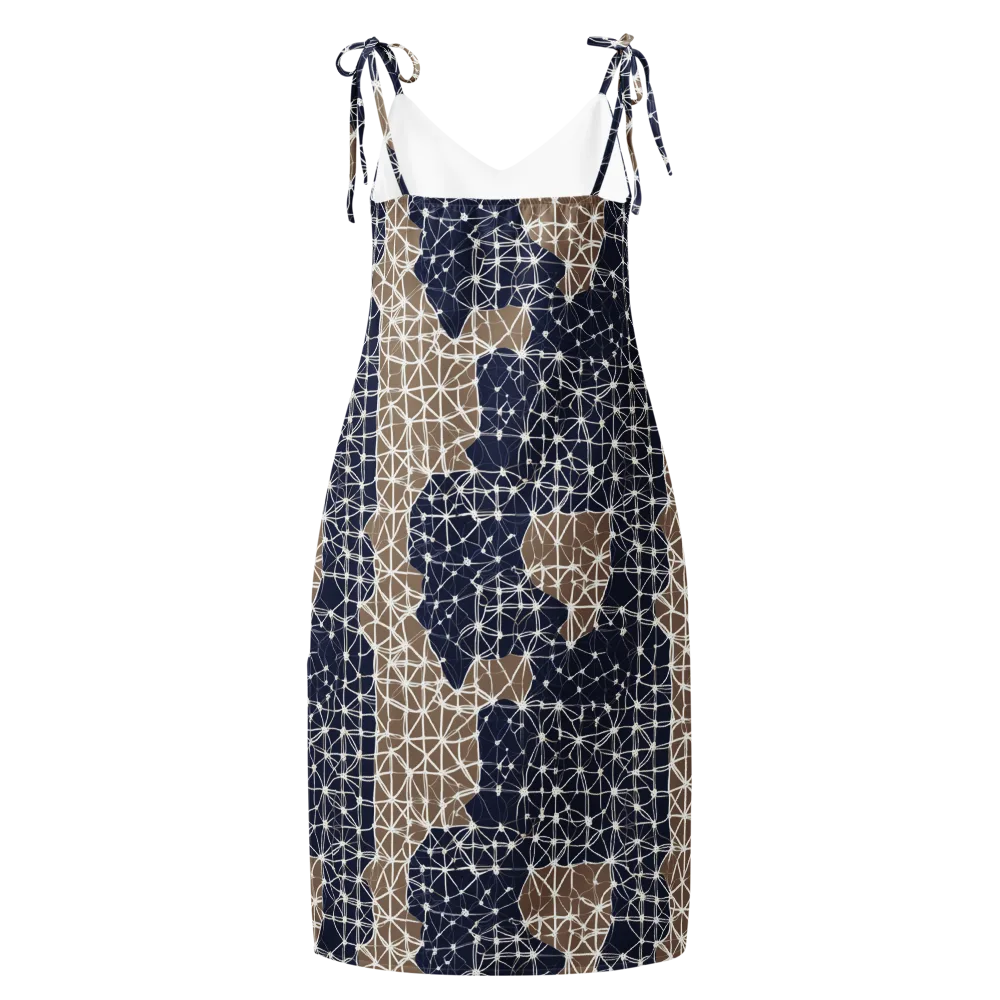 Ivory Interlace on Slip Dress — Back
