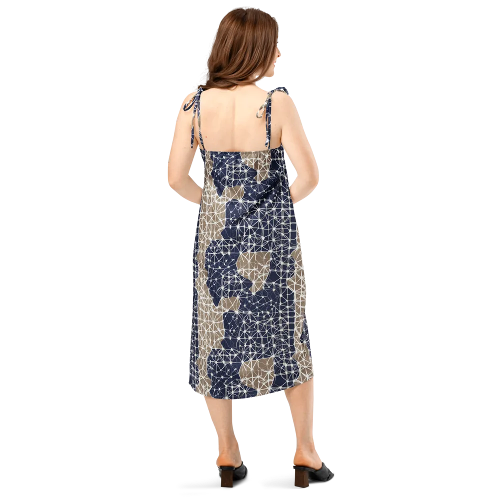 Ivory Interlace on Slip Dress — Back