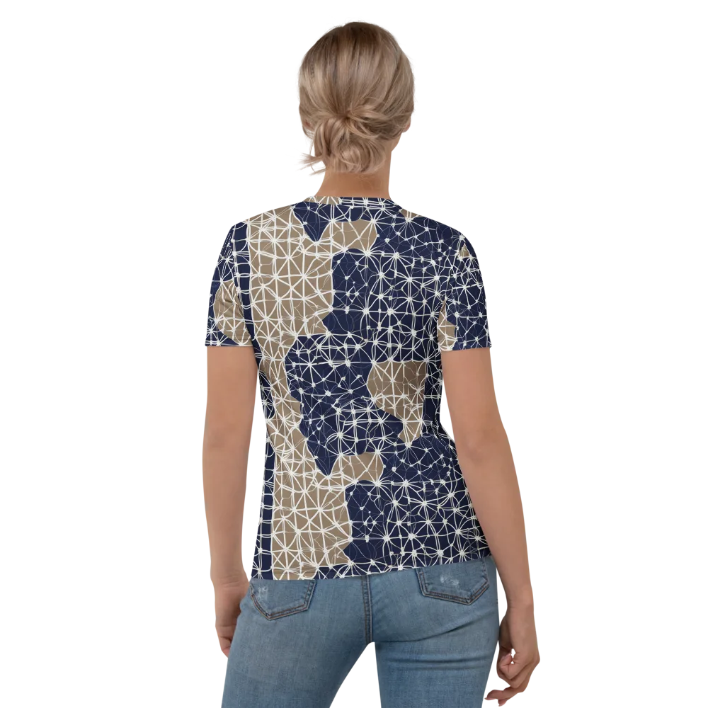 Ivory Interlace on Women's Crew Neck T-Shirt — Back
