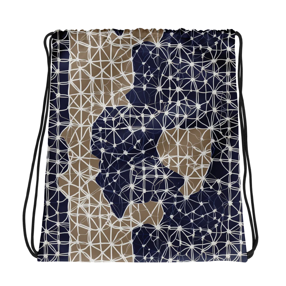 Ivory Interlace on Drawstring Bag — Photo