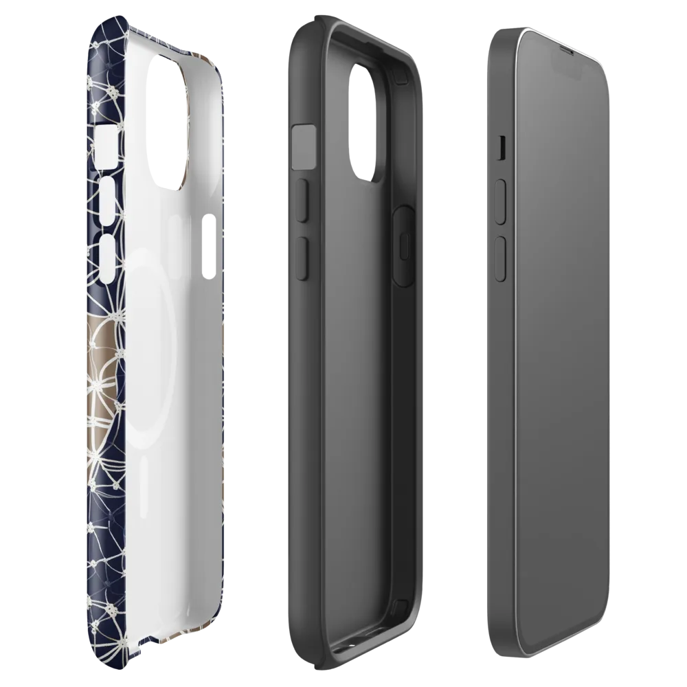 Ivory Interlace on MagSafe Tough Case for iPhone® — Front