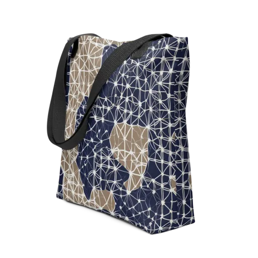 Ivory Interlace on a Tote Bag