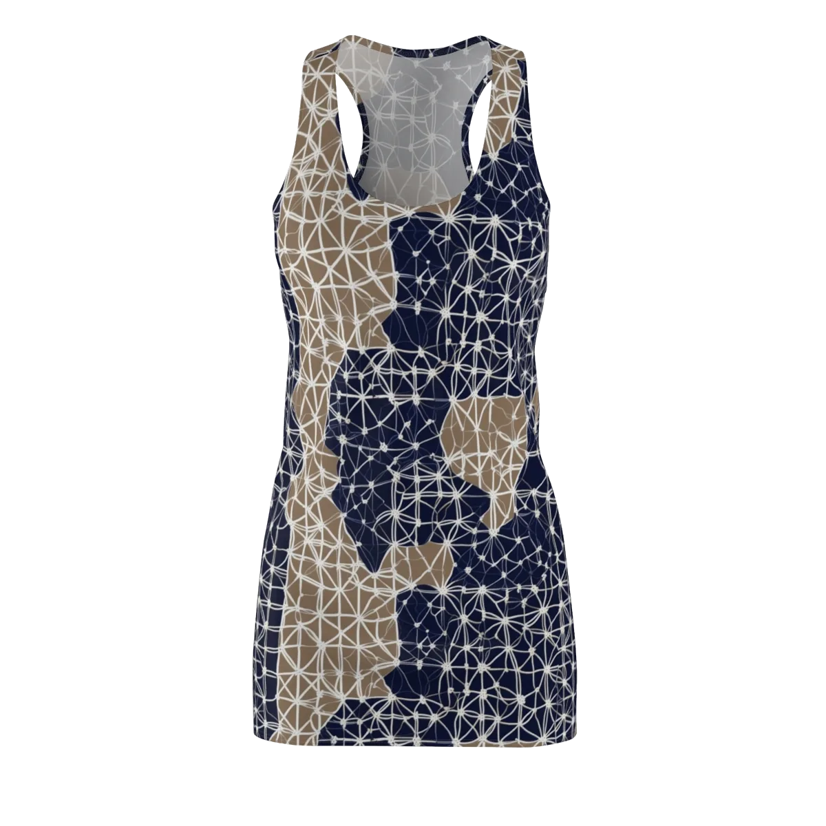Ivory Interlace on Racerback Dress — Front