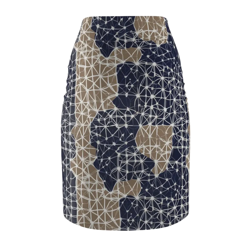 Ivory Interlace on Pencil Skirt — Back