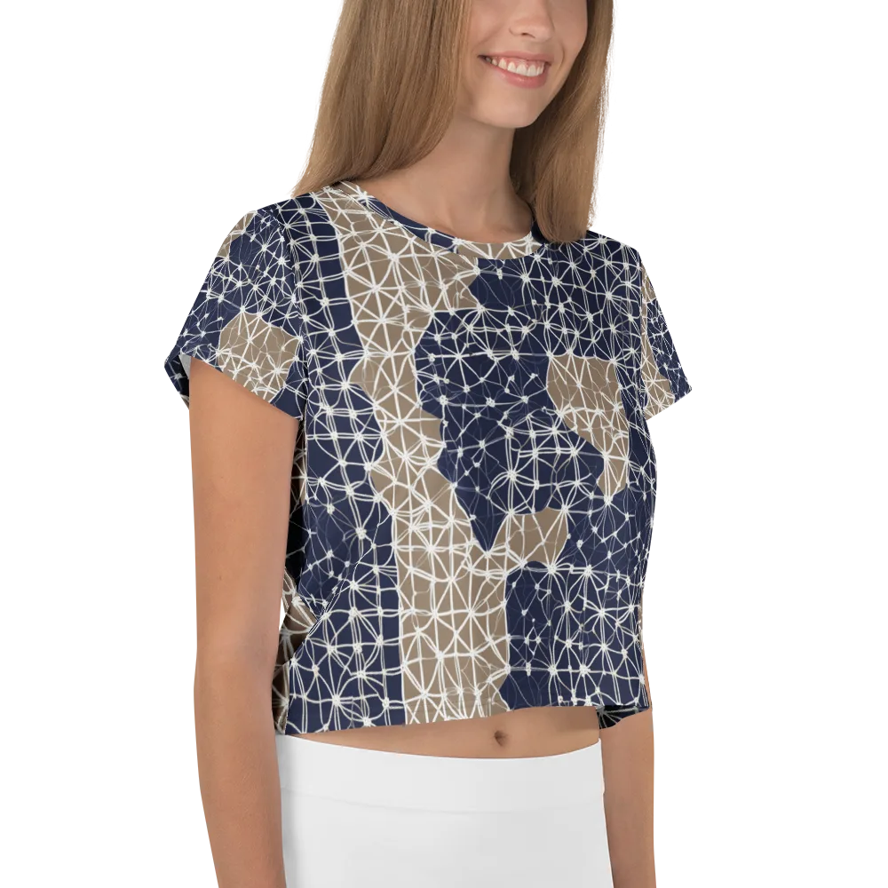 Ivory Interlace on Crop Tee — Right