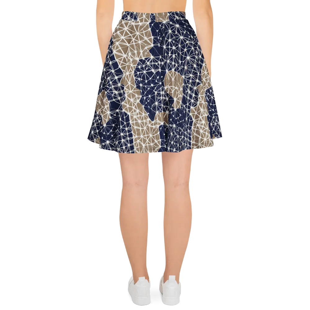 Ivory Interlace on Skater Skirt — Back