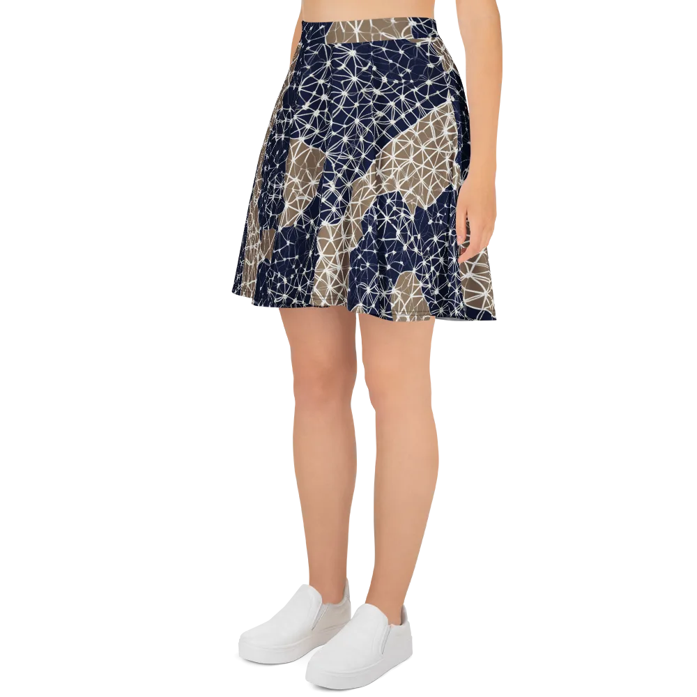Ivory Interlace on Skater Skirt — Left