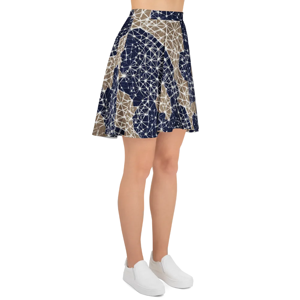 Ivory Interlace on Skater Skirt — Right