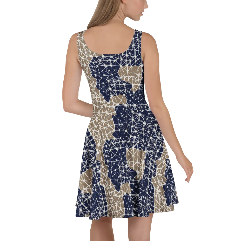 Ivory Interlace on Skater Dress — Back
