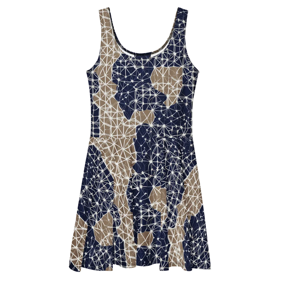 Ivory Interlace on Skater Dress — Front