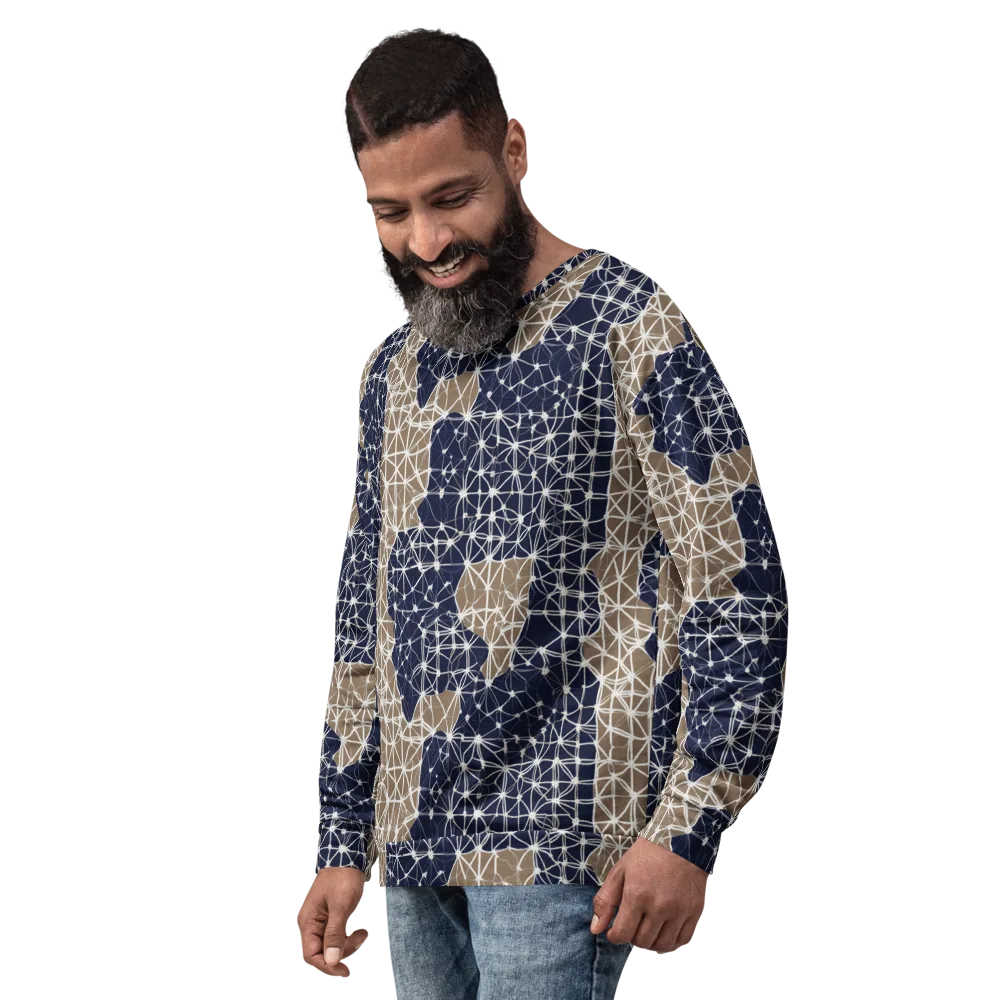 Ivory Interlace on Sweatshirt — Left Front