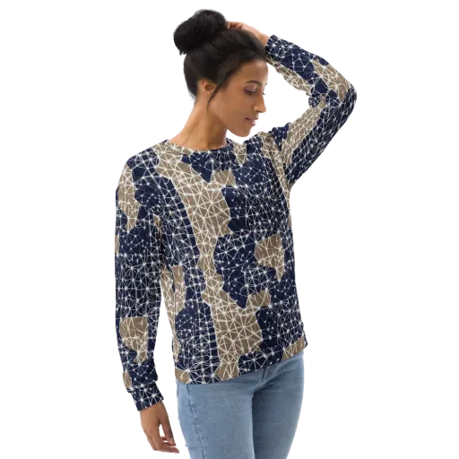 Ivory Interlace on a Sweatshirt
