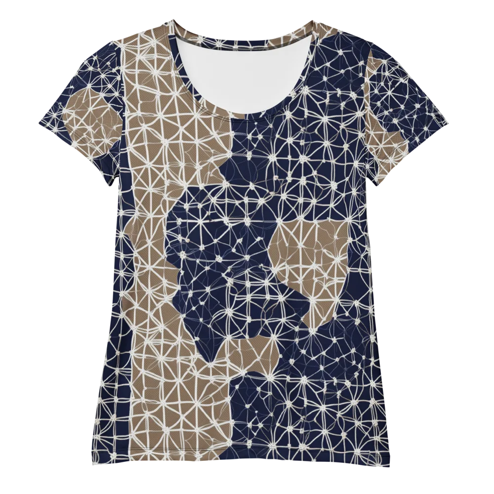 Ivory Interlace on Women's Athletic T-Shirt — Front