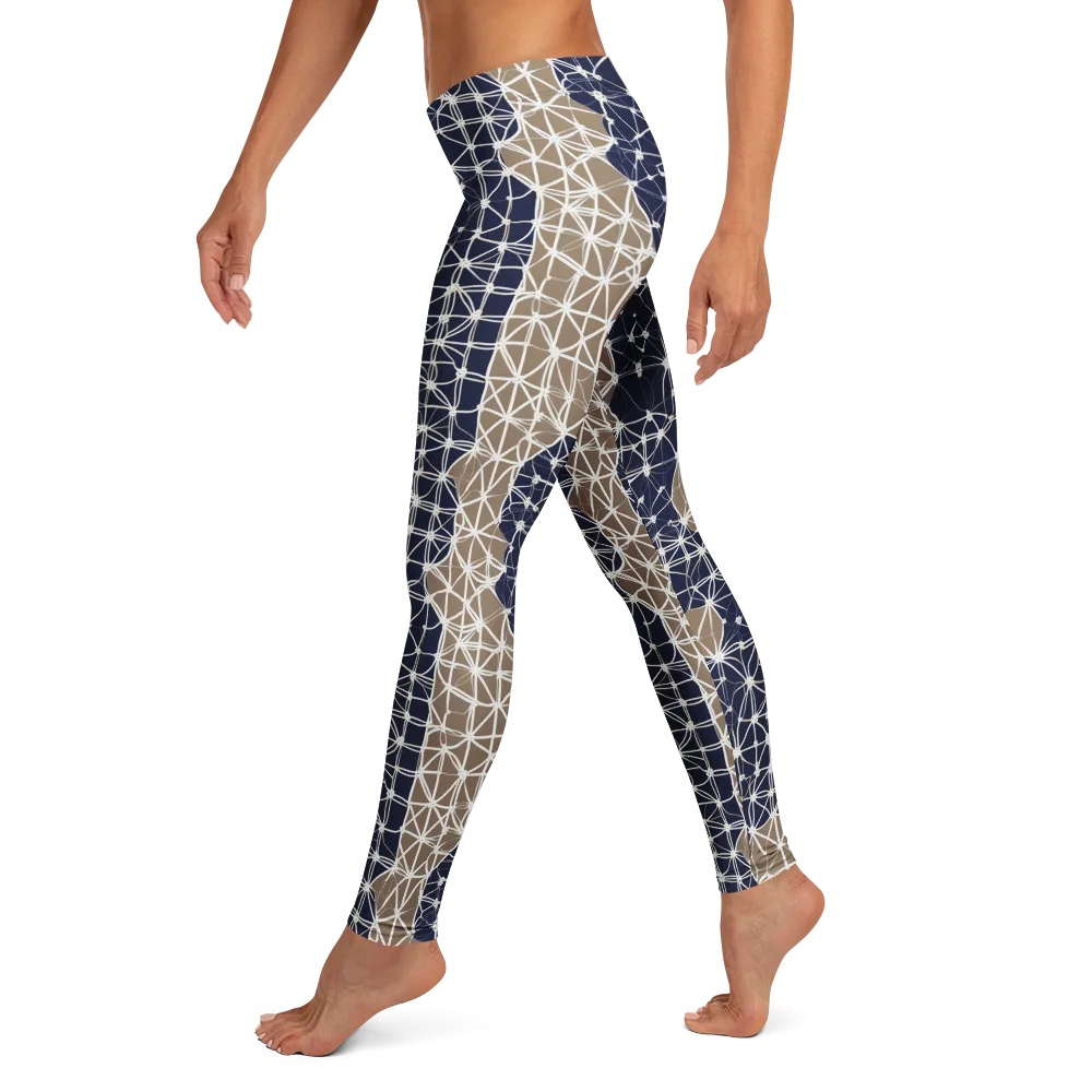 Ivory Interlace on Leggings — Left