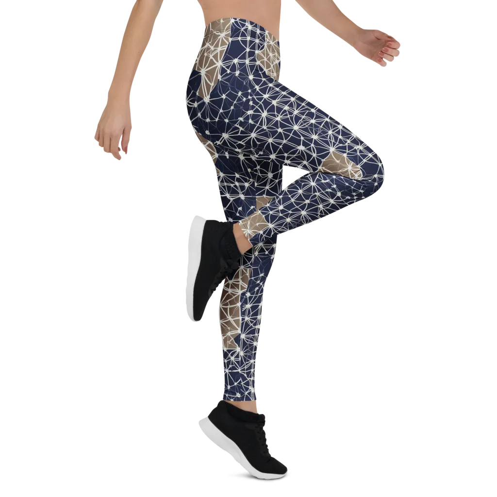 Ivory Interlace on Leggings — Right